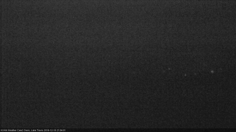 Lake Travis webcam, December 10, 2016 8:25 PM CT