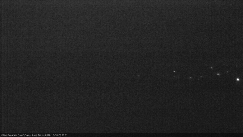 Lake Travis webcam, December 10, 2016 9:15 PM CT