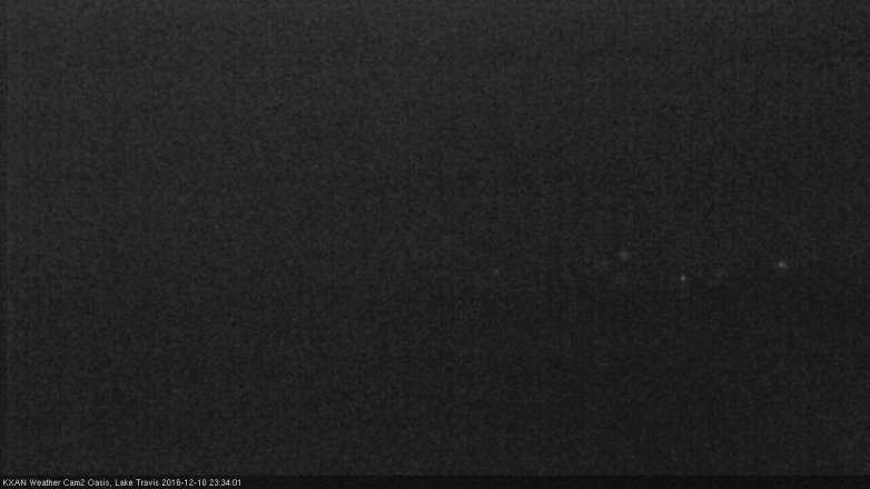 Lake Travis webcam, December 10, 2016 11:05 PM CT