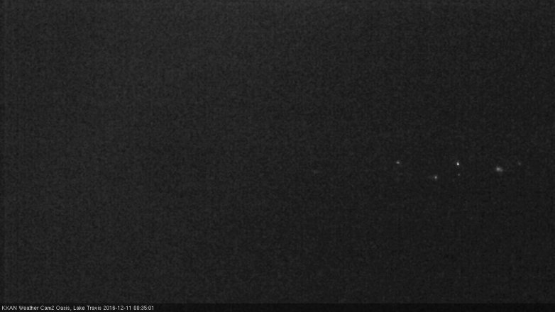 Lake Travis webcam, December 10, 2016 11:40 PM CT