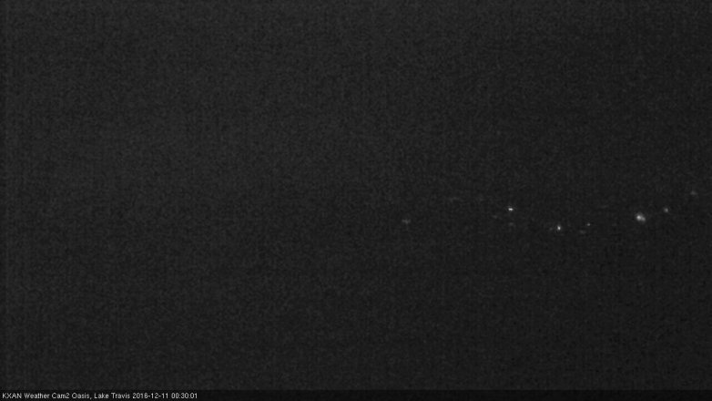 Lake Travis webcam, December 10, 2016 11:50 PM CT