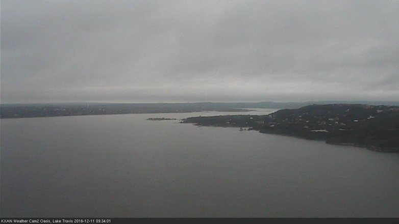 Lake Travis webcam, December 11, 2016 9:05 AM CT
