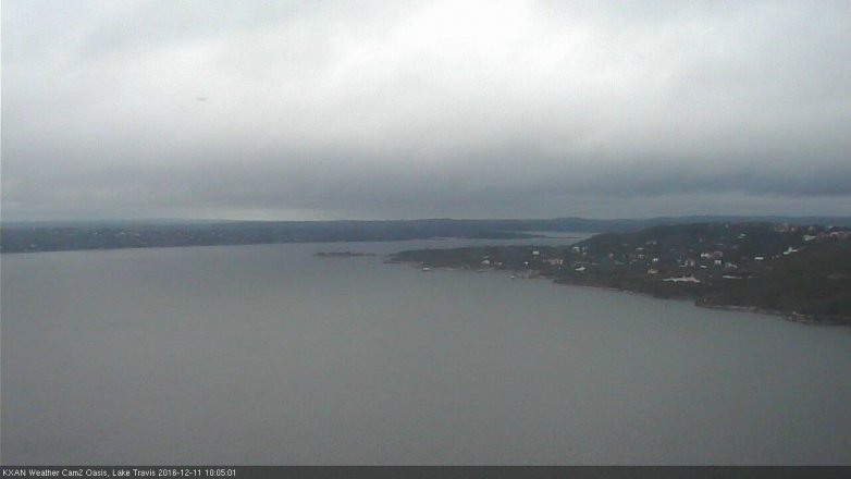 Lake Travis webcam, December 11, 2016 9:20 AM CT