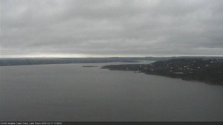 Lake Travis webcam, December 11, 2016 10:10 AM CT