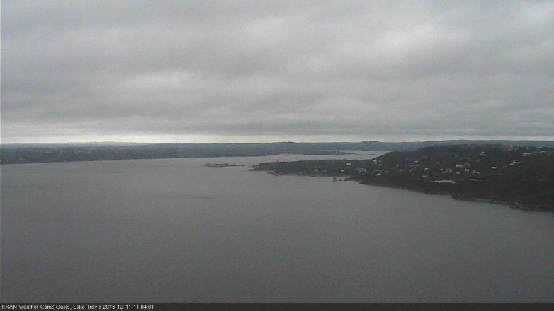 Lake Travis webcam, December 11, 2016 10:25 AM CT