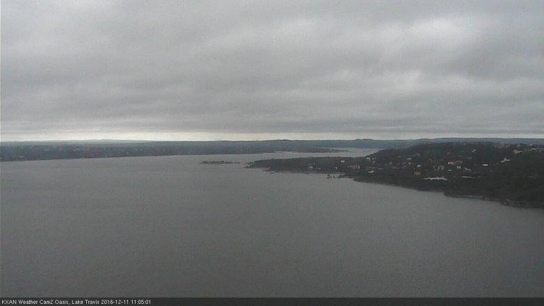 Lake Travis webcam, December 11, 2016 10:35 AM CT