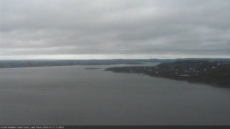 Lake Travis webcam, December 11, 2016 11:00 AM CT