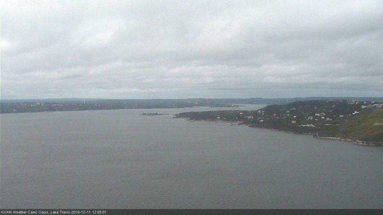Lake Travis webcam, December 11, 2016 11:10 AM CT