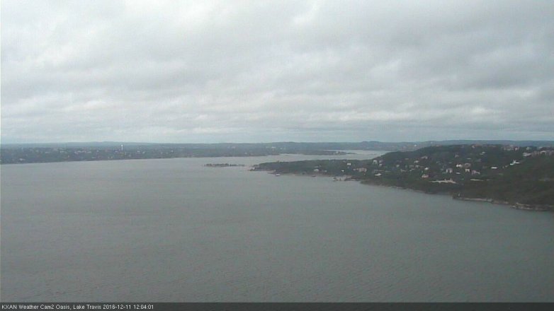 Lake Travis webcam, December 11, 2016 11:15 AM CT