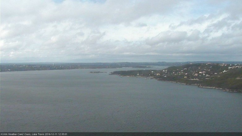 Lake Travis webcam, December 11, 2016 11:45 AM CT