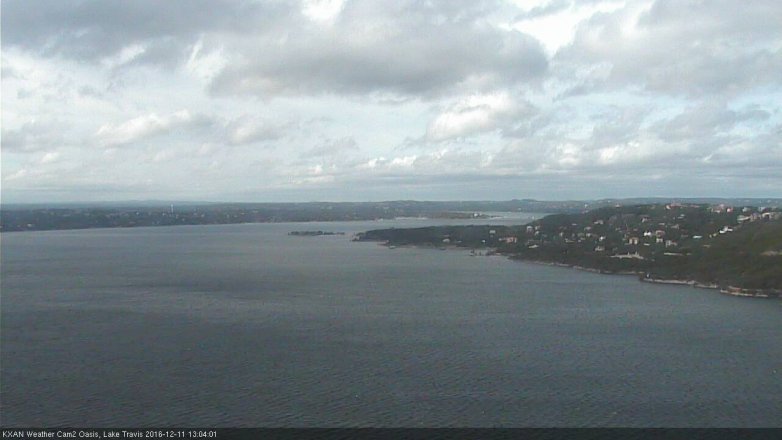 Lake Travis webcam, December 11, 2016 12:10 PM CT