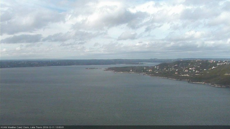 Lake Travis webcam, December 11, 2016 12:15 PM CT