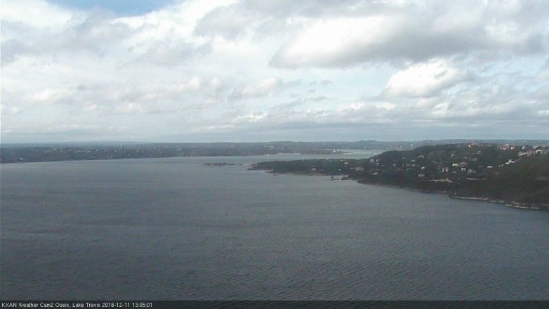 Lake Travis webcam, December 11, 2016 12:35 PM CT