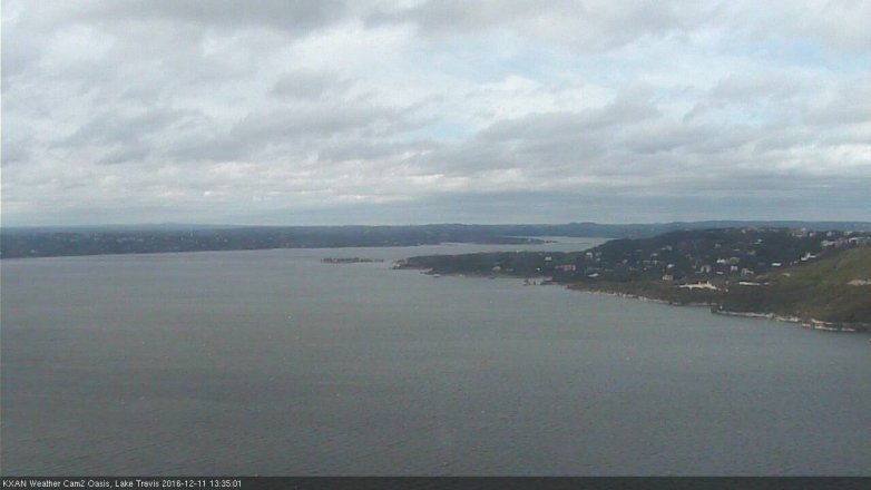 Lake Travis webcam, December 11, 2016 1:00 PM CT