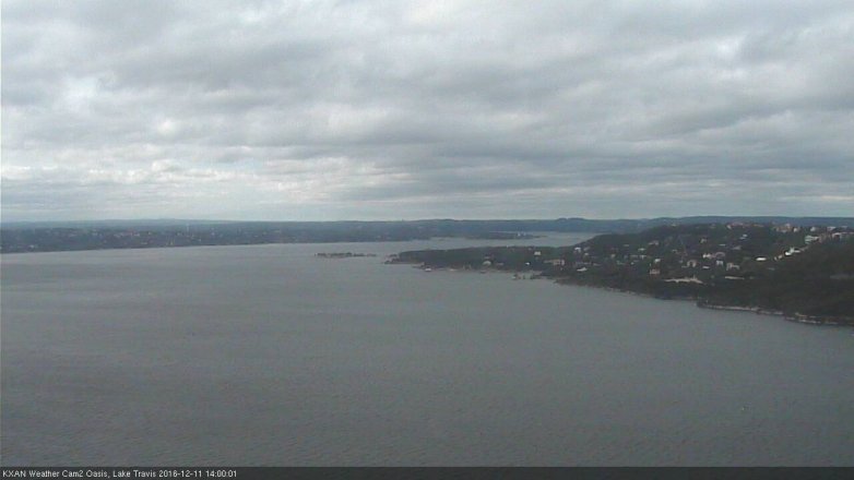 Lake Travis webcam, December 11, 2016 1:20 PM CT