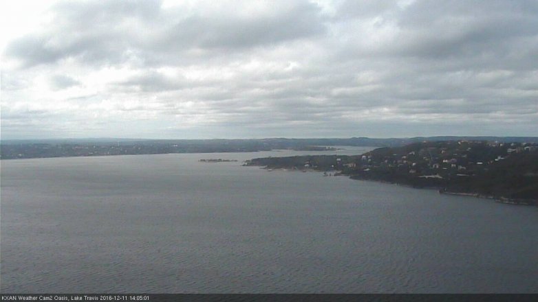 Lake Travis webcam, December 11, 2016 1:30 PM CT