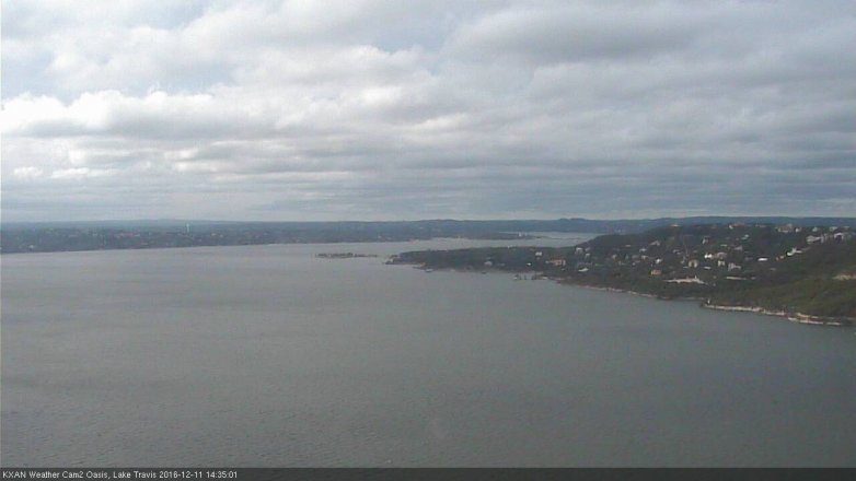 Lake Travis webcam, December 11, 2016 2:05 PM CT