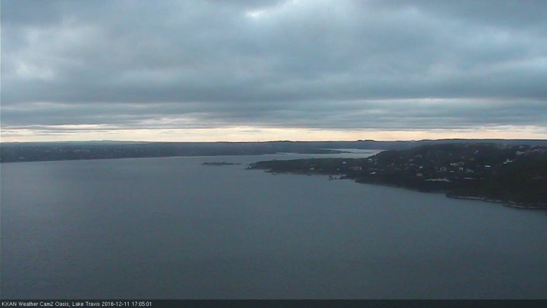 Lake Travis webcam, December 11, 2016 4:20 PM CT