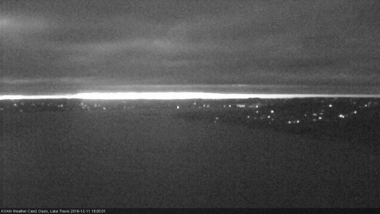 Lake Travis webcam, December 11, 2016 5:10 PM CT