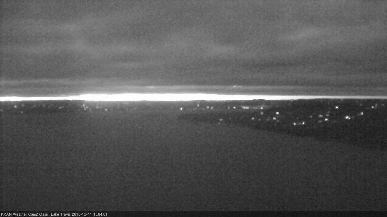 Lake Travis webcam, December 11, 2016 5:30 PM CT