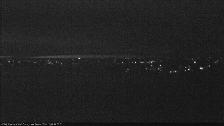 Lake Travis webcam, December 11, 2016 5:55 PM CT