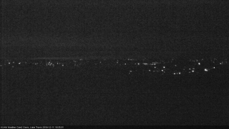 Lake Travis webcam, December 11, 2016 6:00 PM CT