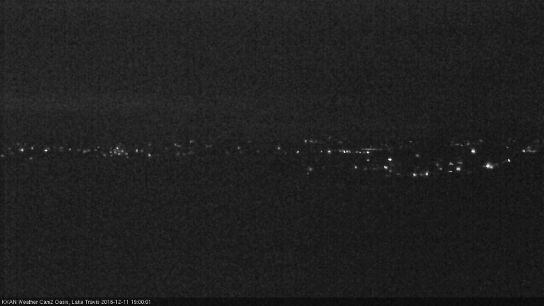 Lake Travis webcam, December 11, 2016 6:10 PM CT