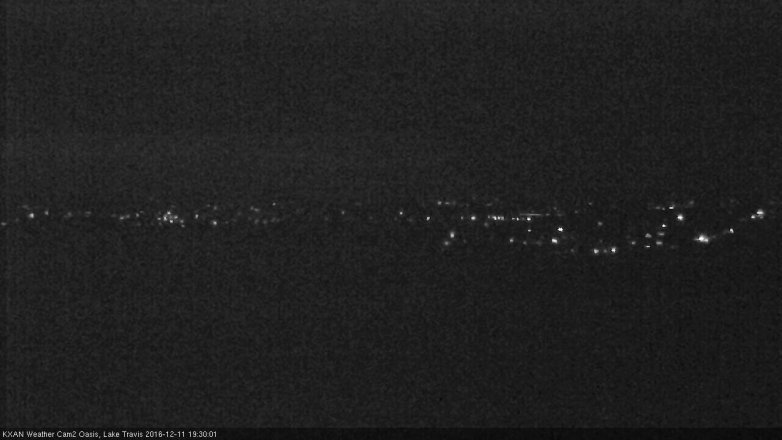 Lake Travis webcam, December 11, 2016 6:35 PM CT