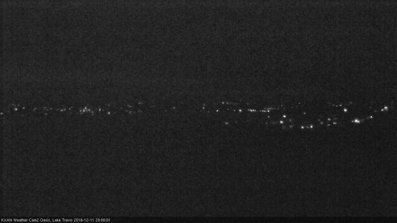 Lake Travis webcam, December 11, 2016 7:05 PM CT