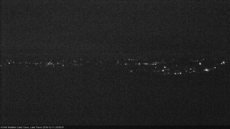 Lake Travis webcam, December 11, 2016 7:25 PM CT