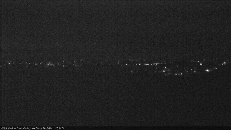 Lake Travis webcam, December 11, 2016 7:30 PM CT