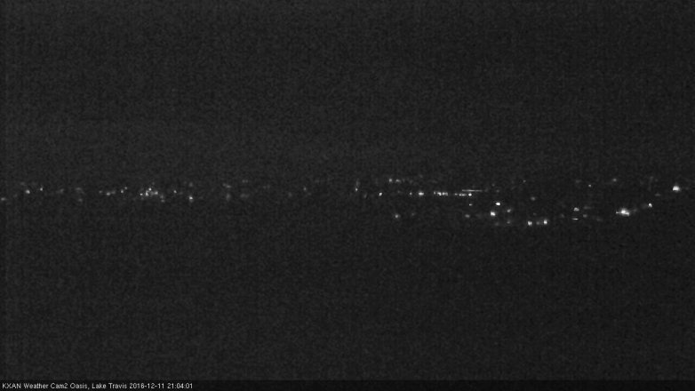 Lake Travis webcam, December 11, 2016 8:25 PM CT