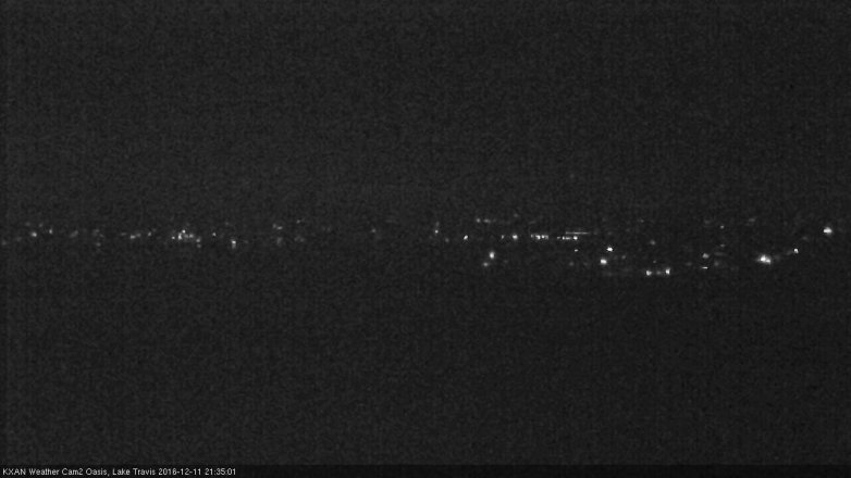 Lake Travis webcam, December 11, 2016 8:55 PM CT