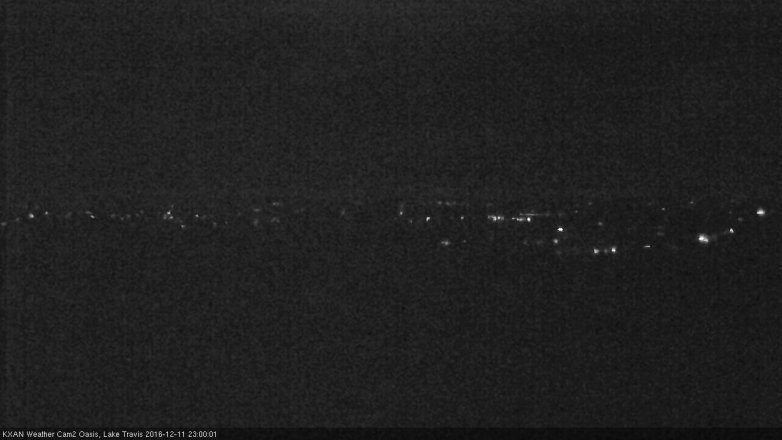 Lake Travis webcam, December 11, 2016 10:15 PM CT