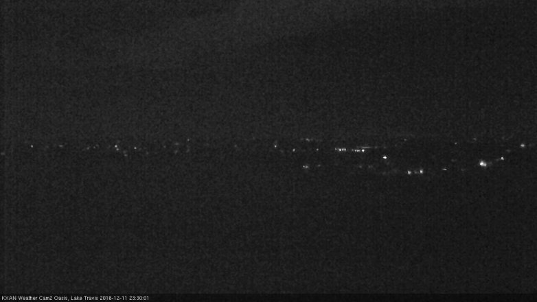 Lake Travis webcam, December 11, 2016 10:35 PM CT