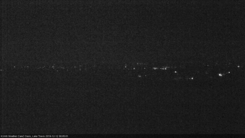 Lake Travis webcam, December 11, 2016 11:10 PM CT