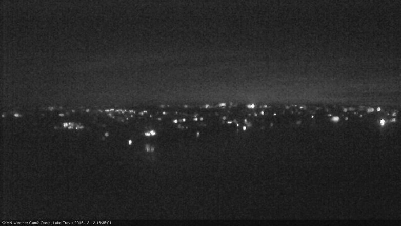 Lake Travis webcam, December 12, 2016 5:40 PM CT