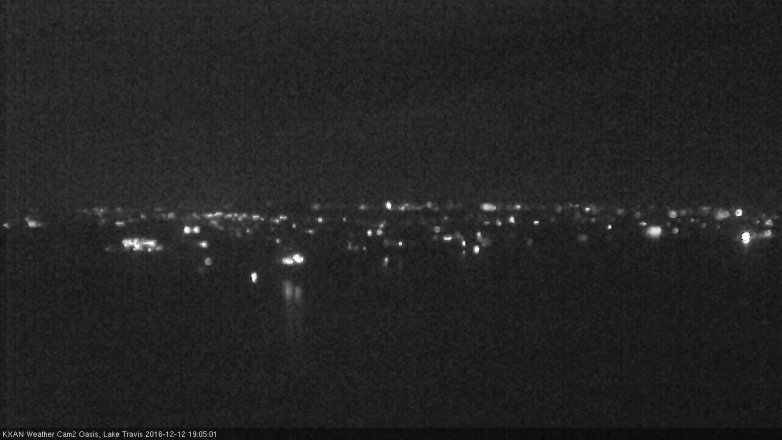 Lake Travis webcam, December 12, 2016 6:20 PM CT