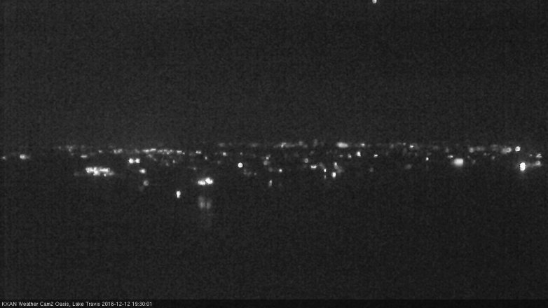 Lake Travis webcam, December 12, 2016 6:40 PM CT