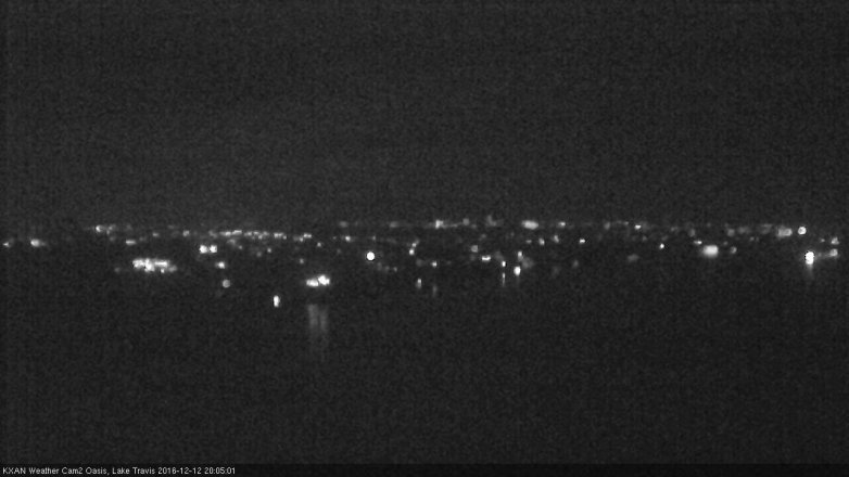 Lake Travis webcam, December 12, 2016 7:20 PM CT