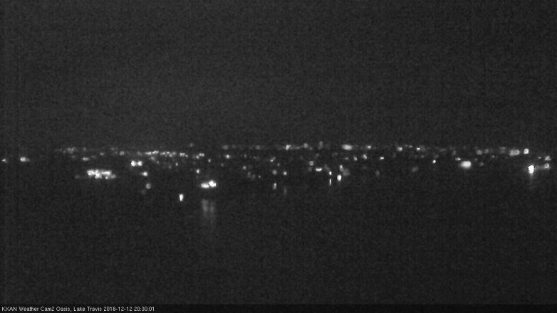 Lake Travis webcam, December 12, 2016 7:35 PM CT