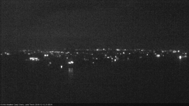 Lake Travis webcam, December 12, 2016 8:10 PM CT