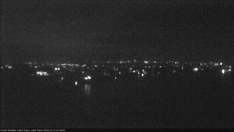Lake Travis webcam, December 12, 2016 8:40 PM CT