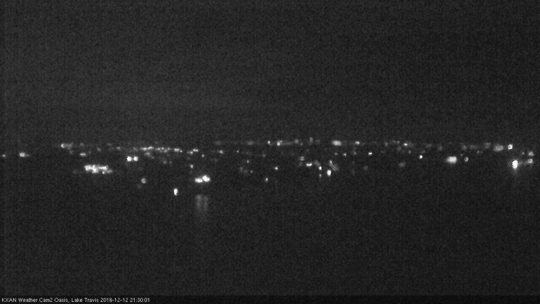 Lake Travis webcam, December 12, 2016 8:55 PM CT