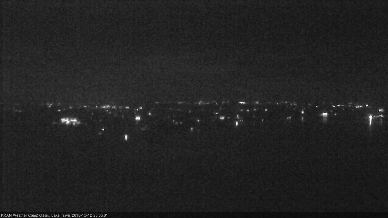 Lake Travis webcam, December 12, 2016 10:10 PM CT