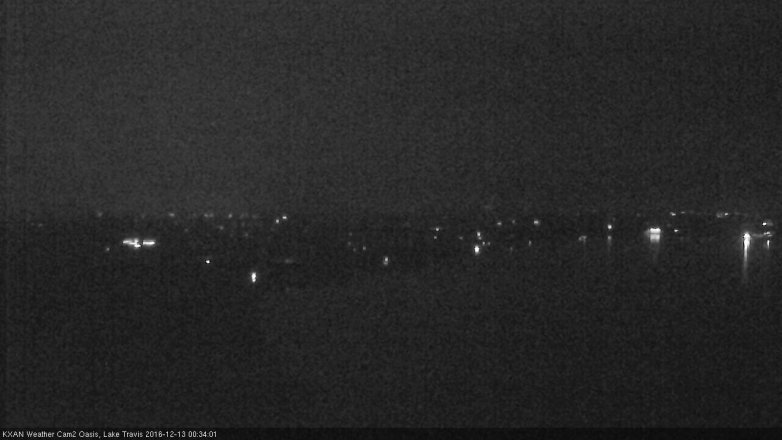 Lake Travis webcam, December 12, 2016 12:00 AM CT