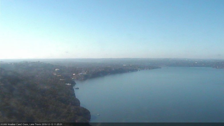 Lake Travis webcam, December 13, 2016 10:30 AM CT