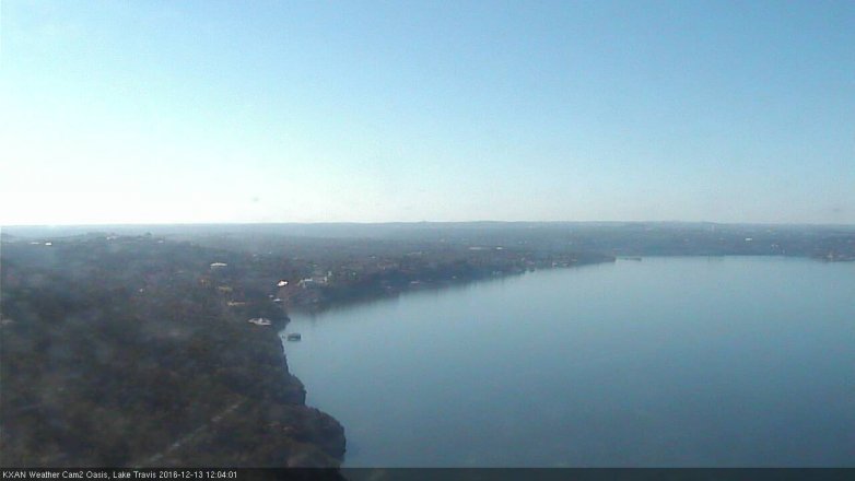 Lake Travis webcam, December 13, 2016 11:15 AM CT
