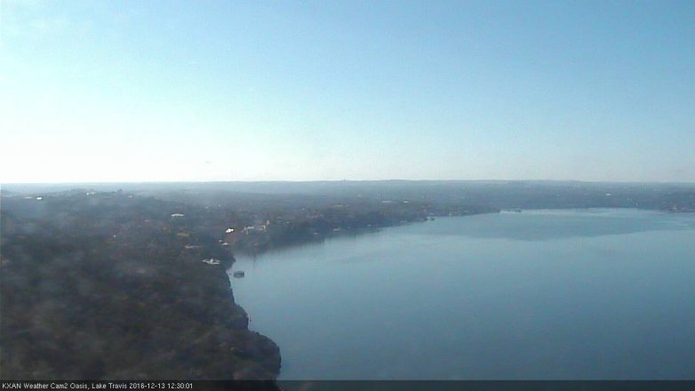 Lake Travis webcam, December 13, 2016 11:35 AM CT