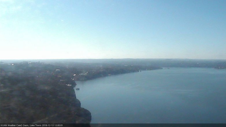 Lake Travis webcam, December 13, 2016 12:05 PM CT